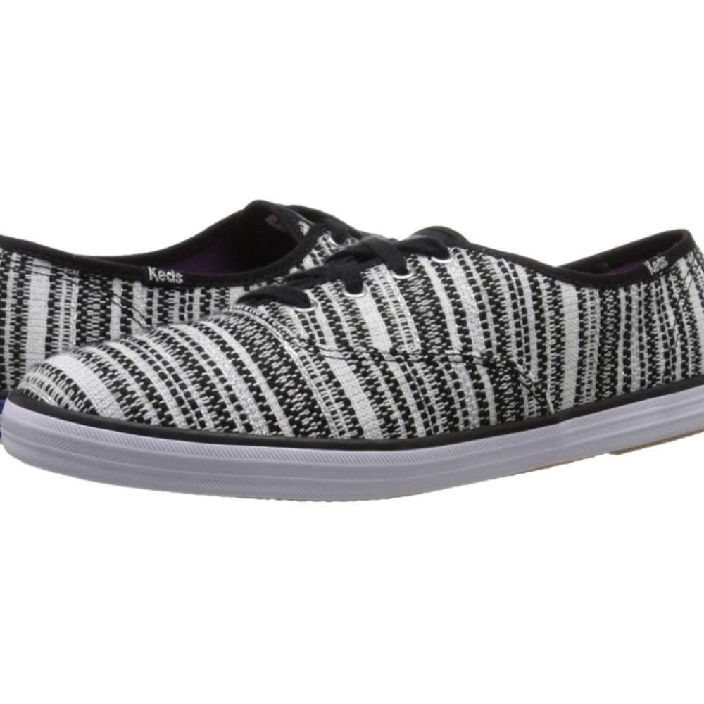 Keds Women's Champion Metallic Woven Stripe Fashion Sneaker